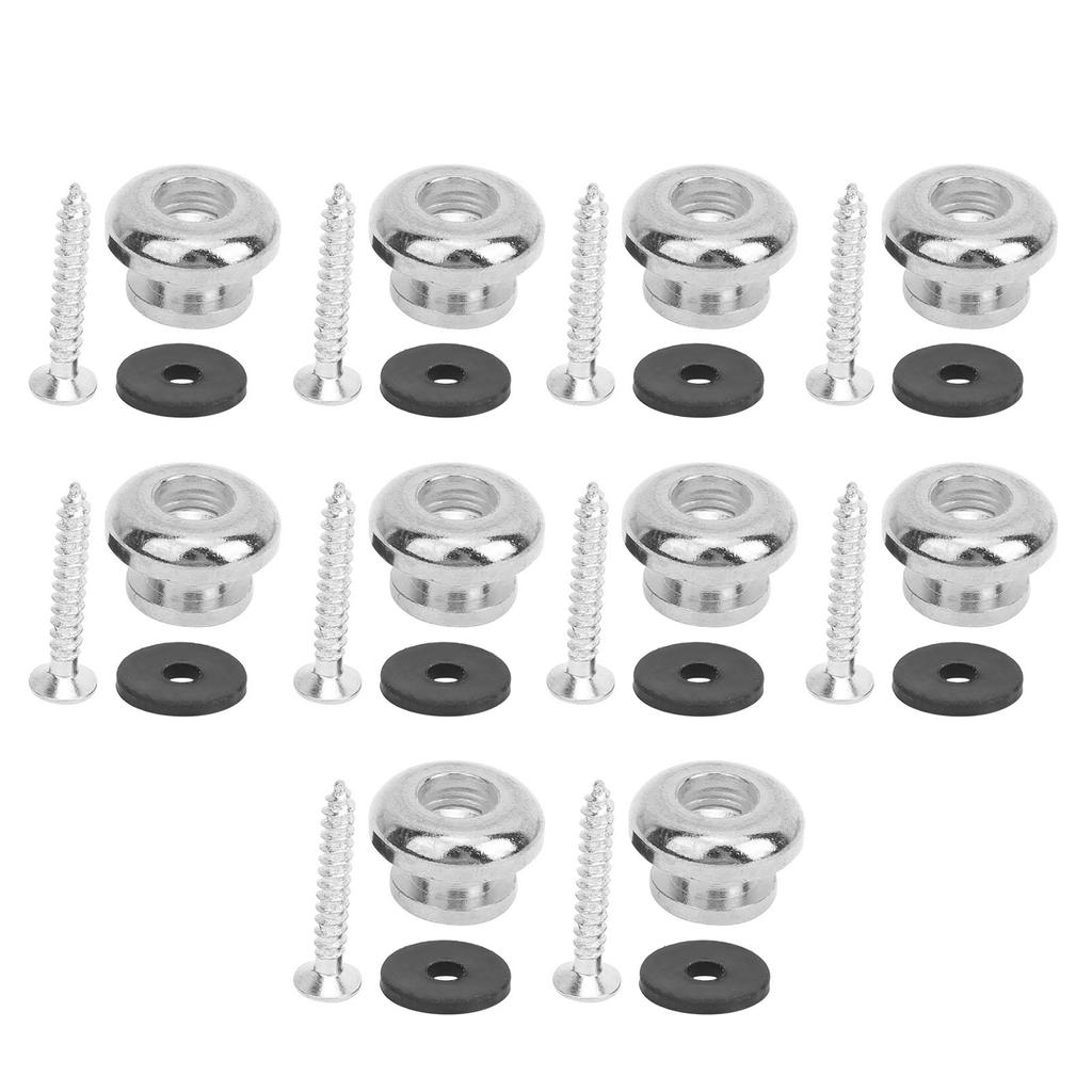 5 Set Guitar Strap Lock End Pins for Bass Ukulele Musical Instrument Peripheral Accessories