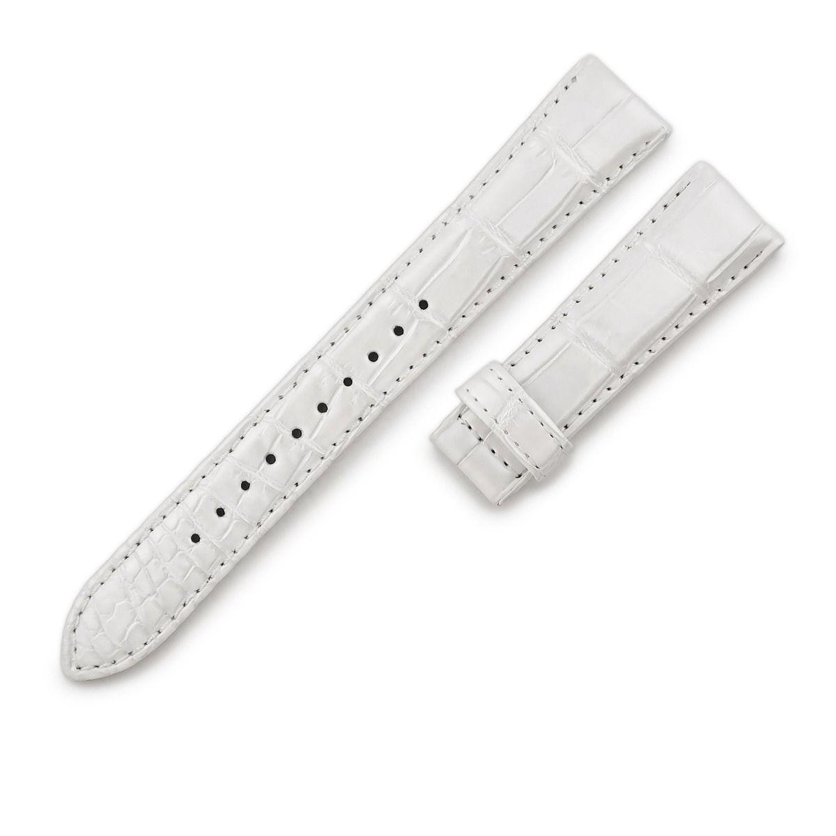 Used Grand Seiko Grand Seiko Watch Parts Genuine Crocodile Pearl White Unused Replacement Croco Belt Band Strap 20mm Pearl White [Used]