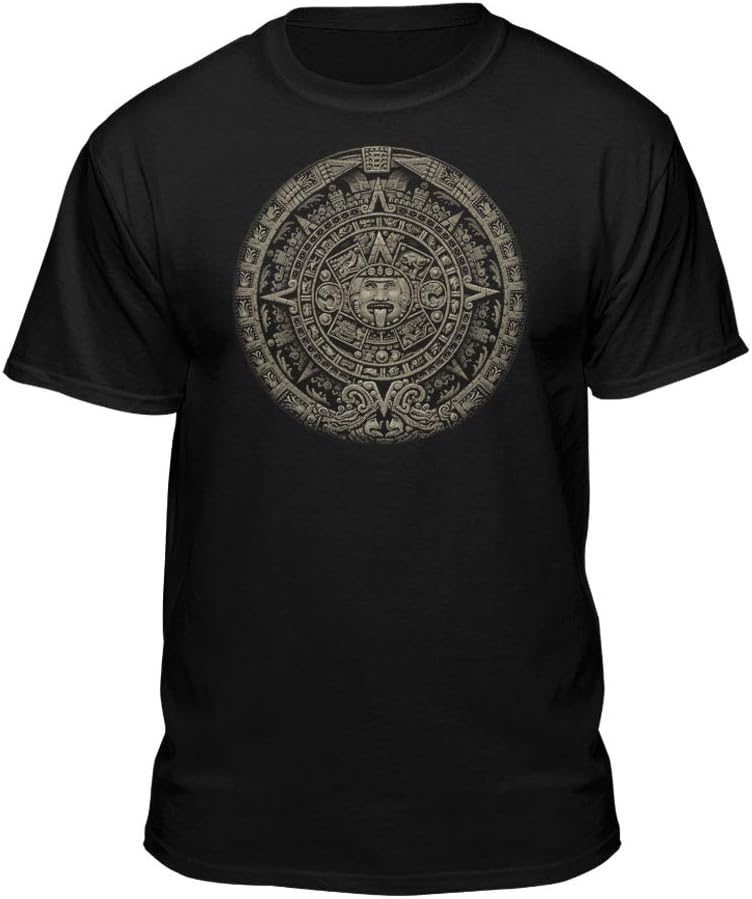 Aztec Sun Stone T-shirt Mayan Calendar Inspired Tee
