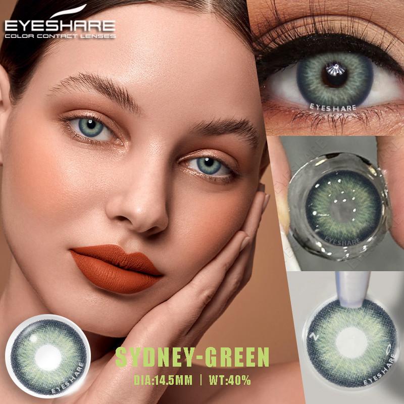 Eyes 1 Pair Colored Contact Lenses For Eyes Korean Brown Contact Lenses 14.5mm Big Eye Lenses Annual Student Beauty