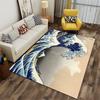 The Great Wave Off Kanagawa Rug Non-slip Rug Suitable for Living Room and Bedroom Sofas.