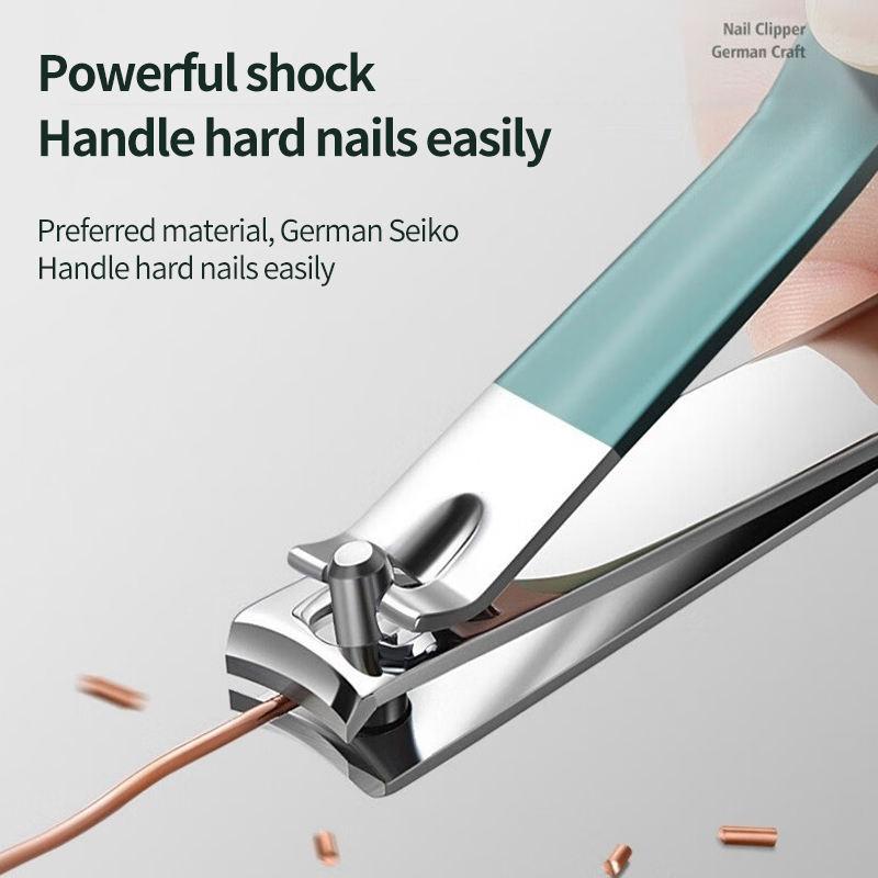 Xiaomi New Nail Clippers Set 4 PCs with Rotating Leather Bag Professional Trimmer Pedicure Care Tools Manicure Set Home Care Gift