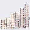 Bird Ladder Colorful Beads Swing Combination Bird Toy Parrots Chewing Training Toy Pet Bird Hanging Hammock Bird Climbing Ladder