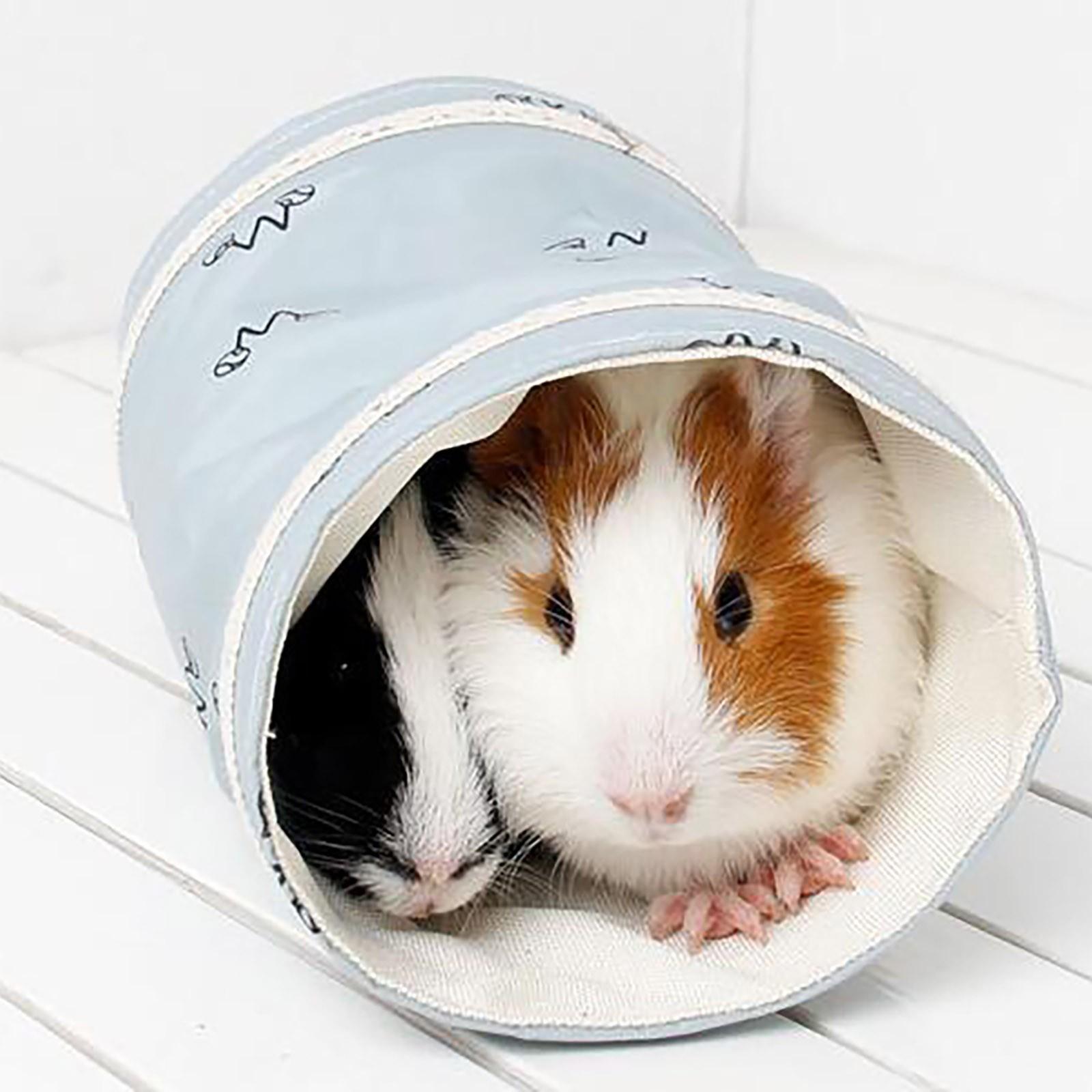 

Hamster fans drill holes in hamster hedgehog tunnel guinea pig tunnel 19*10cm синий