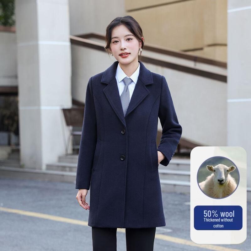 Unisex Professional Wool Blend Suit Jacket L