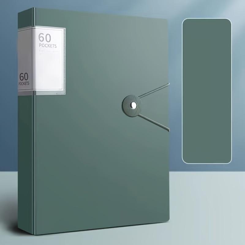 Back-to-School 60-Pocket A4 Folder Durable PP Material Ideal for Organizing Papers Home School Office Storage Waterproof Booklet