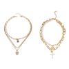 Fashionable Necklace Multiple Layer Necklace Elegant Party Necklace Alloy Texture Trendy Fashion Jewelry for Daily Party