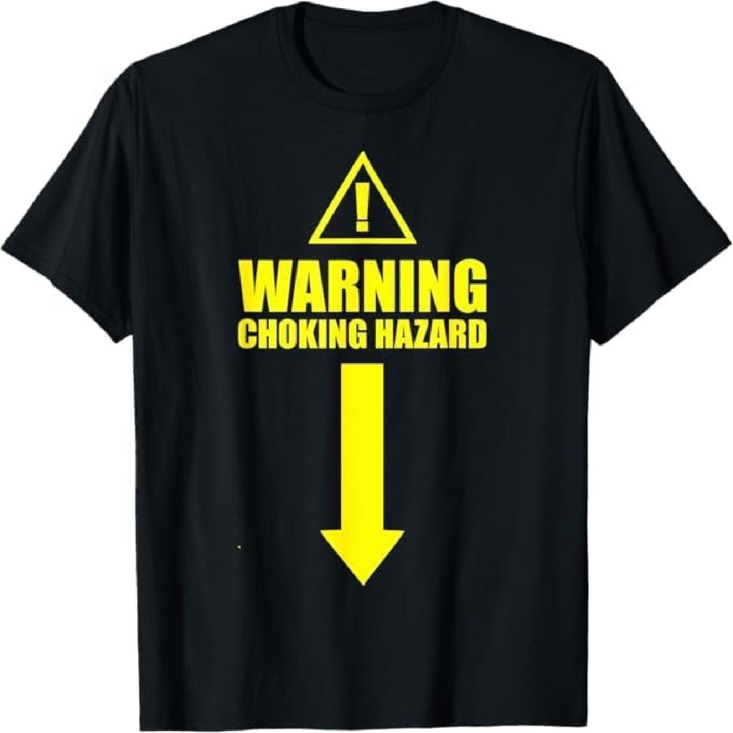 

Warning Choking Hazard T-Shirt Popular Gift Idea NDSP Mens Womens Tank Top Sweatshirt Hoodie 684 Black XXXXXL чорний