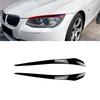 Car Gloss Black Headlight Eyebrow Sticker Cover Trim For BMW E92 E93 LCI 2010-2012 Car Accessories