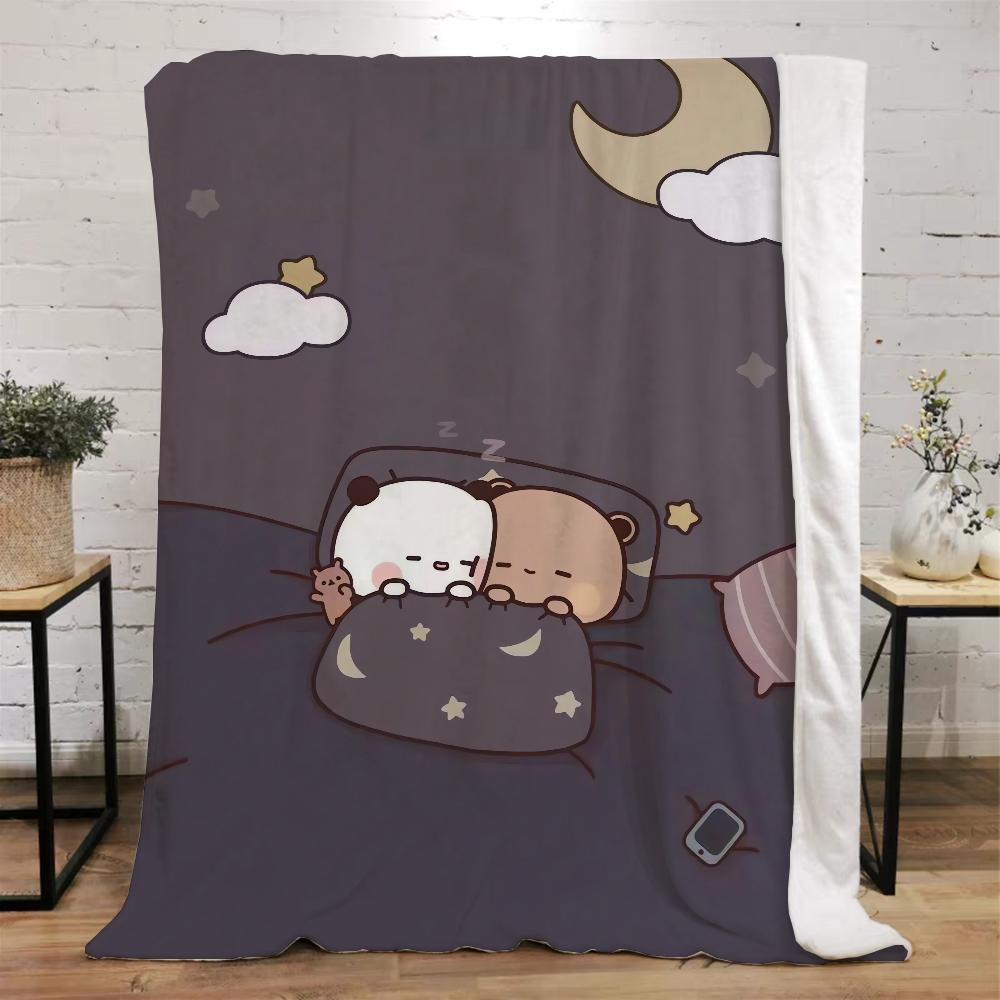 

Тканое одеяло Bubu and Dudu, роскошное одеяло размера King, персонажи, плед для кровати, интерьер для дома, пушистое пледовое постельное белье из микрофибры 150x200cm