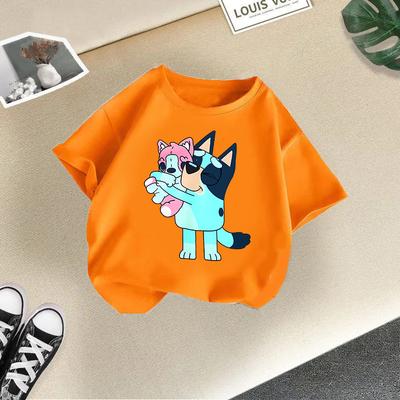 Sommer Baby Kinder Süßes T-Shirt Cartoon Aufdruck Oberteil Kinderkleidung Baby Mädchen Niedliches Kurzarm Rundhals T-Shirt Kinderbekleidung