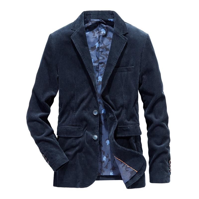 Spring Autumn Men's Jacket Jacket Men Loose Small Casual Corduroy Suit Men