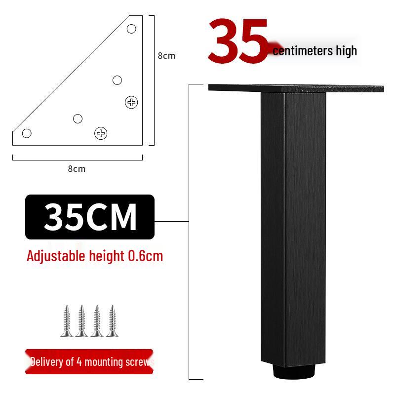 Adjustable Aluminum Alloy Furniture Legs for Cabinets, Sofas, Coffee Tables, TVs, and Beds