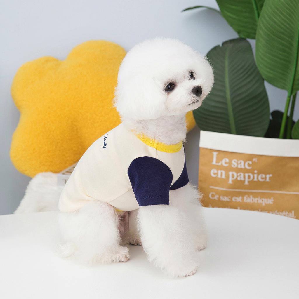 Spring and Summer New Pet Clothes Pet Clothes Teddy Home Clothes Hit Sleeve T-shirt Dog Clothes