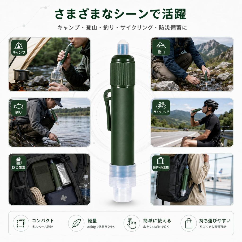 Portable Water Water Purifying Outdoor Water Disaster Prevention Water Emergency Water Water Disaster Preparedness Emergency UF Hollow Fiber Activated