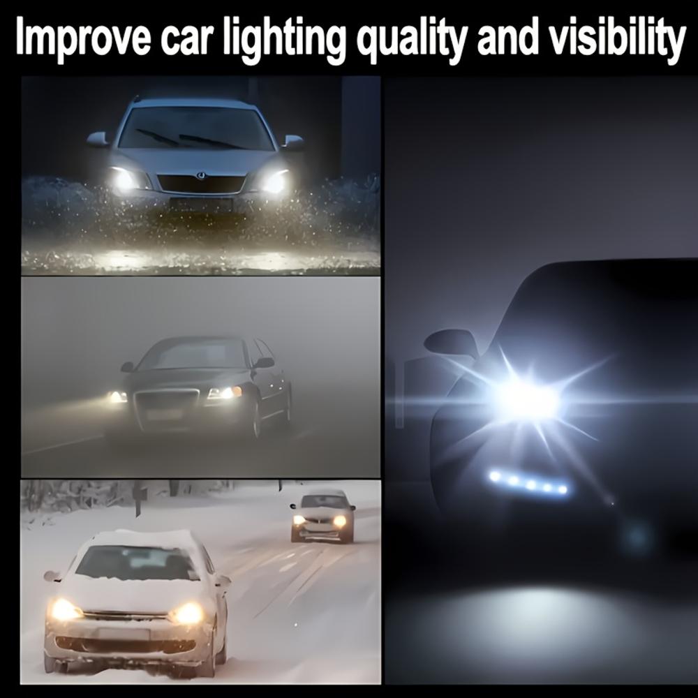 Professional Car Headlight Restoration Kit - Removes Yellow Coating, Enhances Brightness & Scratch Removal with Polishing | PE M