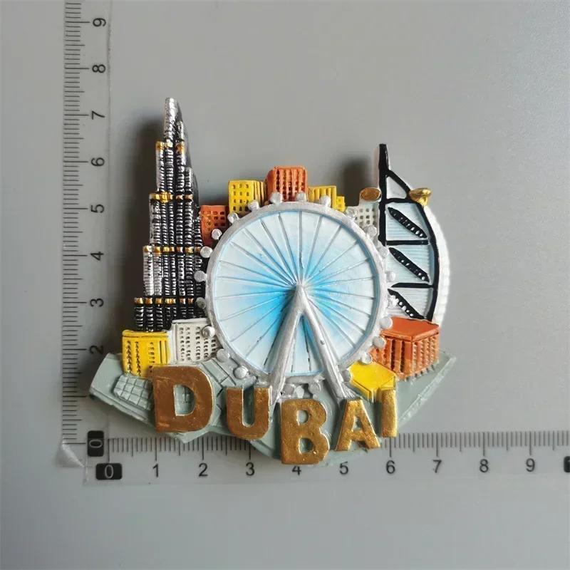 Dubai Turistic Suveniruri Magneți de Frigider Turnul Khalifa Arabia Saudită Frigider Magnet Comemorativ Autocolante Home Decoration