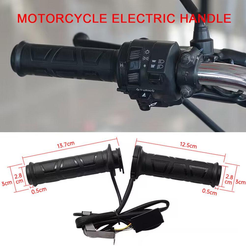 Motorcycle Hand Heated Grips Electric Molded Grips Scooter Moped Bar Hand Warmer 22mm Motocross Adjustable Hot Grip Handle