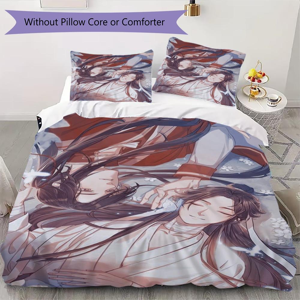 Heavenly Pattern Bedding uilt Set uilt Cover Pillowcase Home Decoration Birthday Gift (1 * duvet cover + 2 * pillowcase without core)34