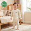 Infant Autumn Clothing Set, Class A, Separate Pajamas for Boys & Girls, Warm Innerwear for Fall/Winter with Detachable Crotch
