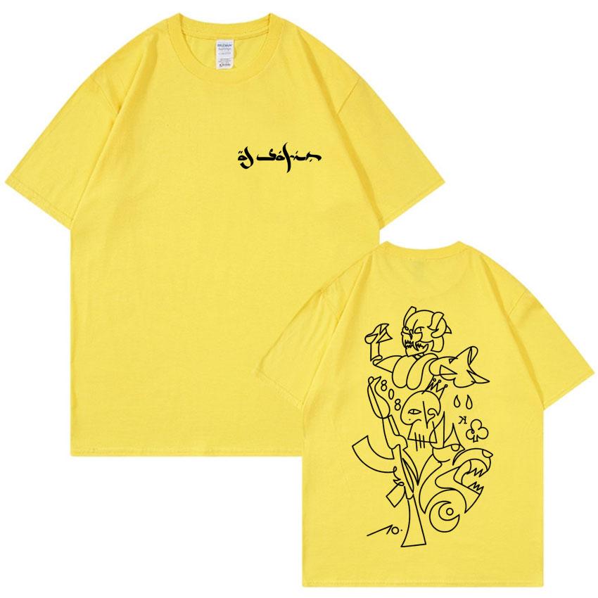 Rapper Al Safir Tour Fashion Graphics Tshrits Mens Oversized Short Sleeve Tide Tshirts Casual T Shirt Unisex Hot Sale Streetwear