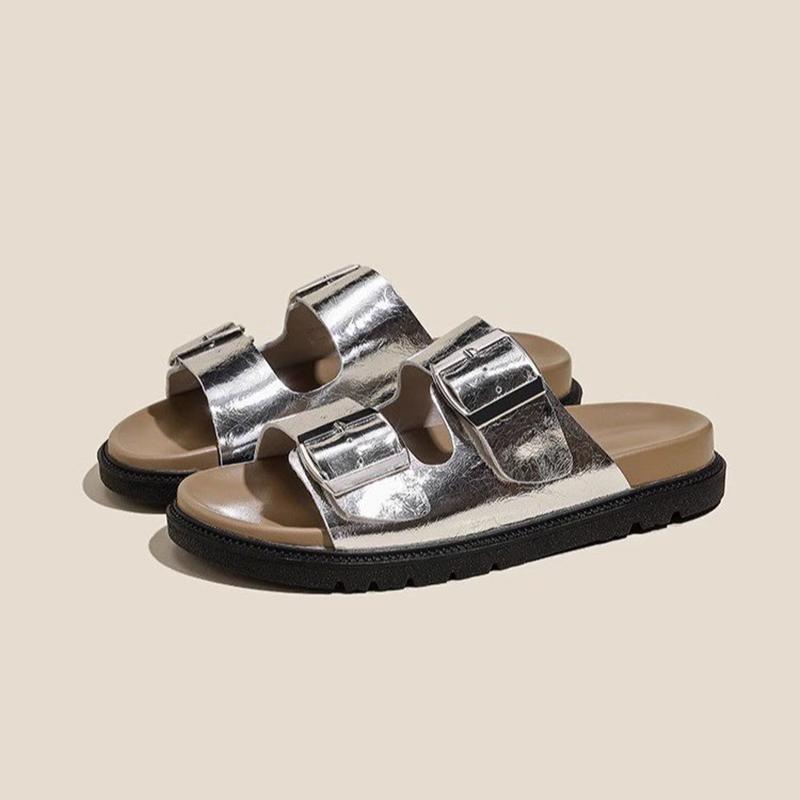Fashion Flat Designer Sandals Summer Casual Sandals Female Platform Sandals Thick Flat Sandals Tourism Beach Shoes Size 35-40