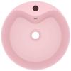 VidaXL Luxury Washbasin with Overflow Countertop Basin Toilet Hand Wash Basin Bathroom Cosmetic Room Home Pink 147032