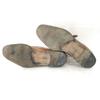 Hergestellt in Italien Massimo Germani Leder McKay-Methode Monk Strap U-Tip Moc Braun Größe 46 27.5-28.0 Business-Kleiderschuhe(GEBRAUCHT)