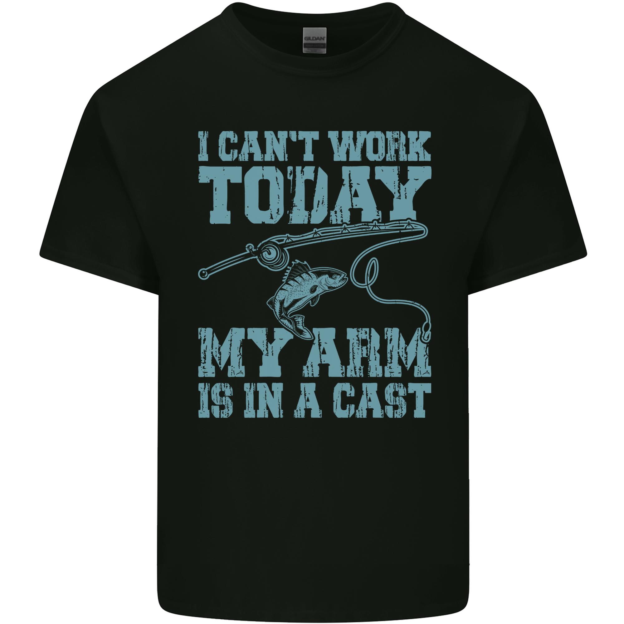 My Arm is in a Cast Funny Fishing FisherUnisex Unisexs Light Cotton TShirt S