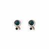 "Venice Lake Water" Cat's Eye Retro Stud Earrings – Mosquito Coil Ear Clips for Women, No Piercings Needed