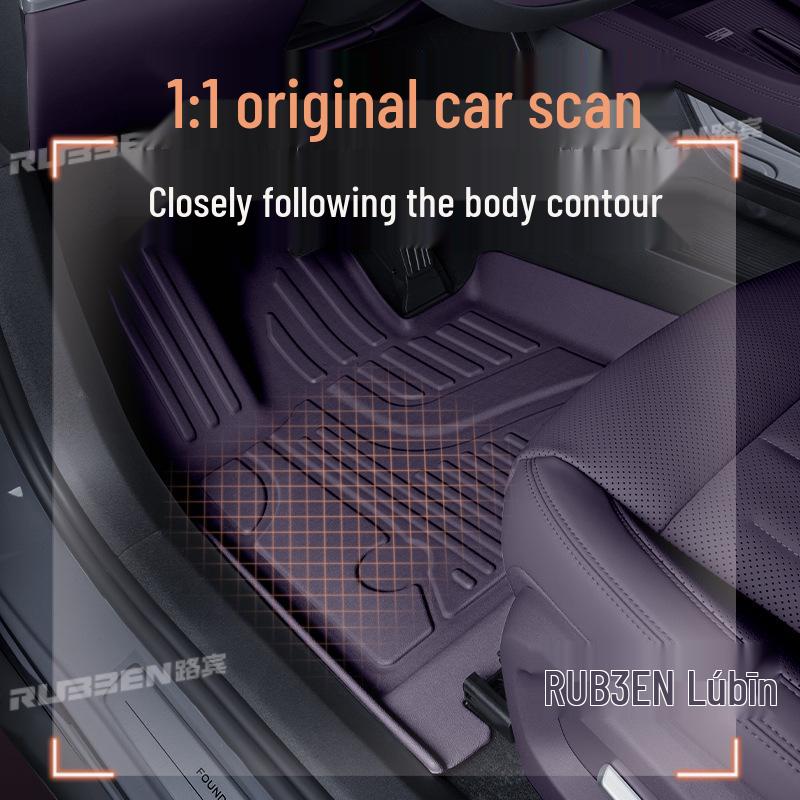 Custom TPE Floor and Trunk Mats for Leapmotor C10 - Interior Modification Accessories