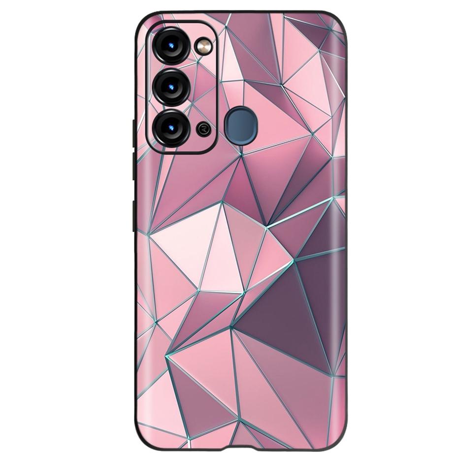 For ITEL Vision 3 Case Fashion Cat Sunflower Phone Cases For Itel S17 S 17 S661W Soft TPU Black Silicone Cover Vision3 Bumper