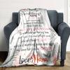 To My Granddaughter Nana'S Love Cozy Customizable Blanket Customize Text Comfortable For Sofa Couch Office Bed Picnics Four Seasons Universal Digital