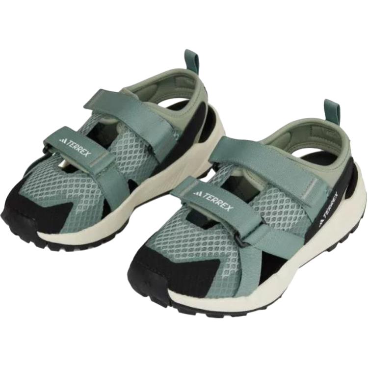 Adidas Terrex Hydroterra Comfortable Versatile Non-Slip Durable Low-Top Kids Sandals Kids Sandals Green IH6376