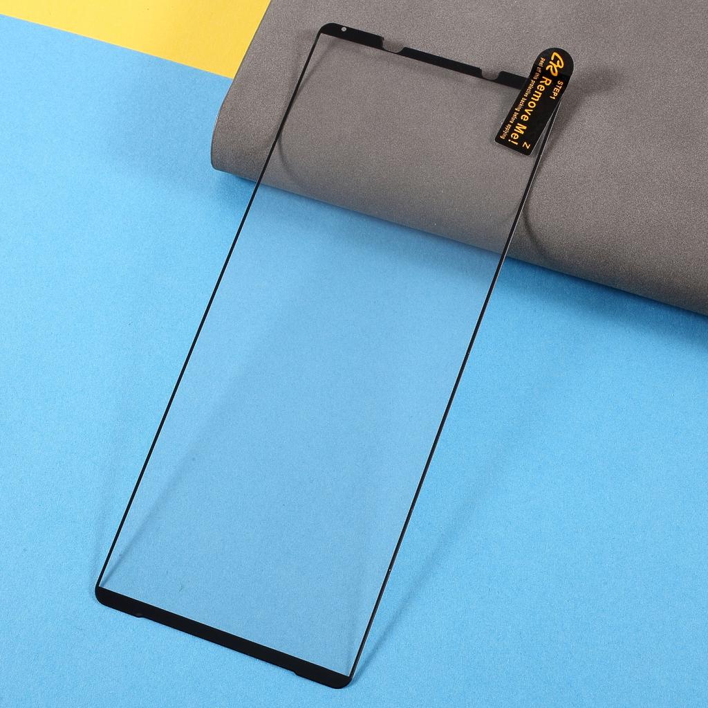 Anti-Explosion Full Glue Silk Print Tempered Glass Full Screen Coverage Protector Film for Sony Xperia 1 III 5G