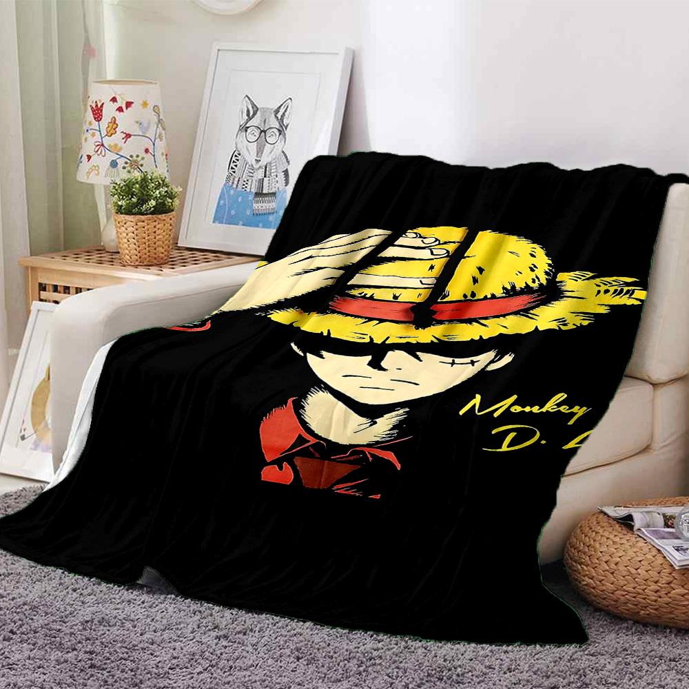 

1pc Monkey D. Luffy Soft Warm Throw for Home, Office, Trave, All-Season Cozy Bedding Gift, Office Cozy Accessory 1209 80cmx120cm(31inx47in)