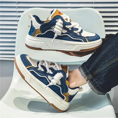 Pantofi Blue Cowboy Bread pentru femei și bărbați 2024Design Gros Sports Hip Hop Street Shoes Sapatos Masculinos Creșterea înălțimii