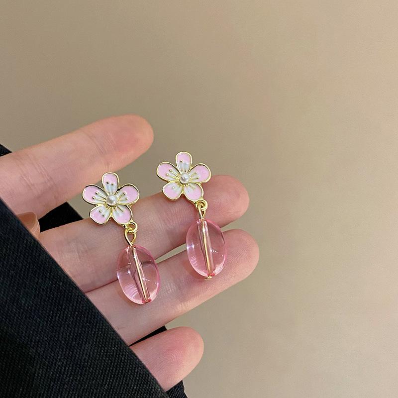 

Новые розовые длинные серьги с кристаллами вишневого цвета, индивидуальные геометрические вечерние серьги-джокеры, женские