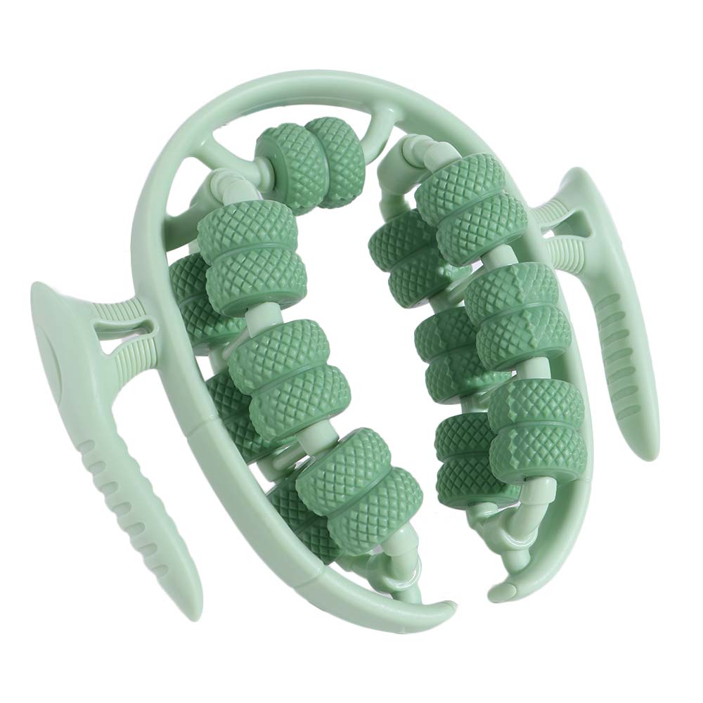 26 Wheel Annular Leg Clamp Massager 360-degree Rotation Manual Muscle Massager Roller  Yoga Fitness