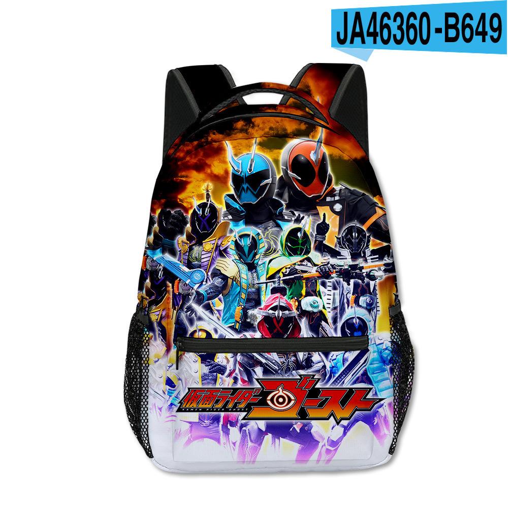Fashion Novelty Cool Kamen Rider student Bookbag Notebook Backpacks 3D Print Oxford Waterproof Boys/Girls Travel Backpacks