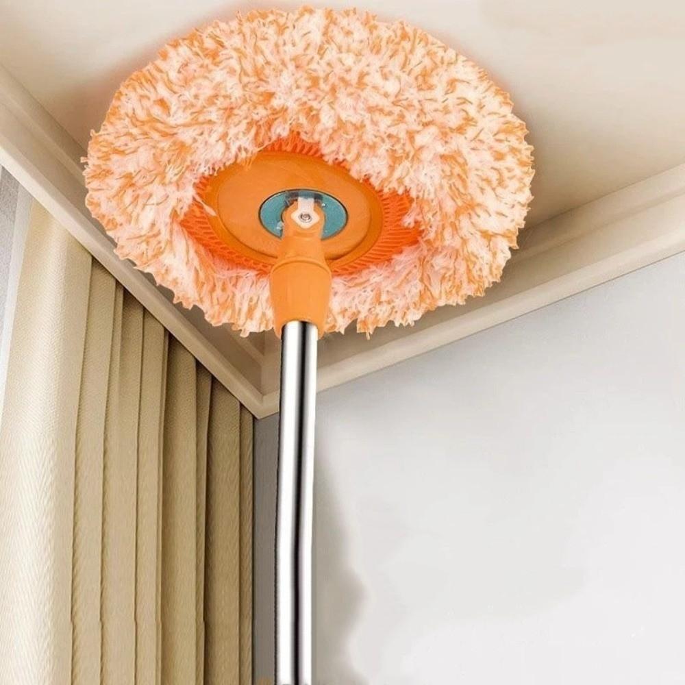Freely Retractable Sunflower Mop Long Extended Handle Dust Mop Floor Scrubber  Ceiling Cleaning