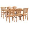Day and Night - Day and Night Garden Dining Set 7 Pieces Solid Teak Wood