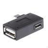 90 Degree Angle Micro USB 2.0 OTG Host Connector W/ Power for Android Smartphone