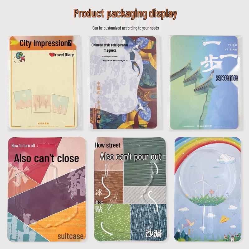Fujian Scenic Spot Wooden Magnets - Cultural & Creative Gifts for Tourism