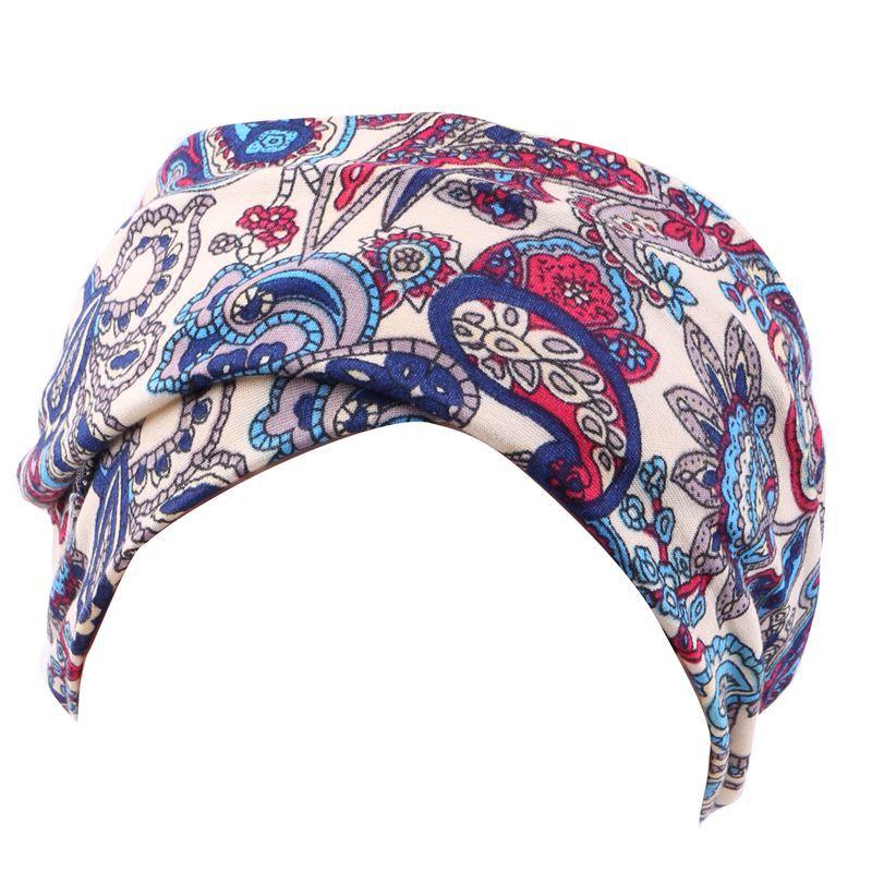 Factory Custom Boho Cotton Elastic Headband Women Summer Head Wrap Sports Yoga Headband Hair Bands Hair Accessories