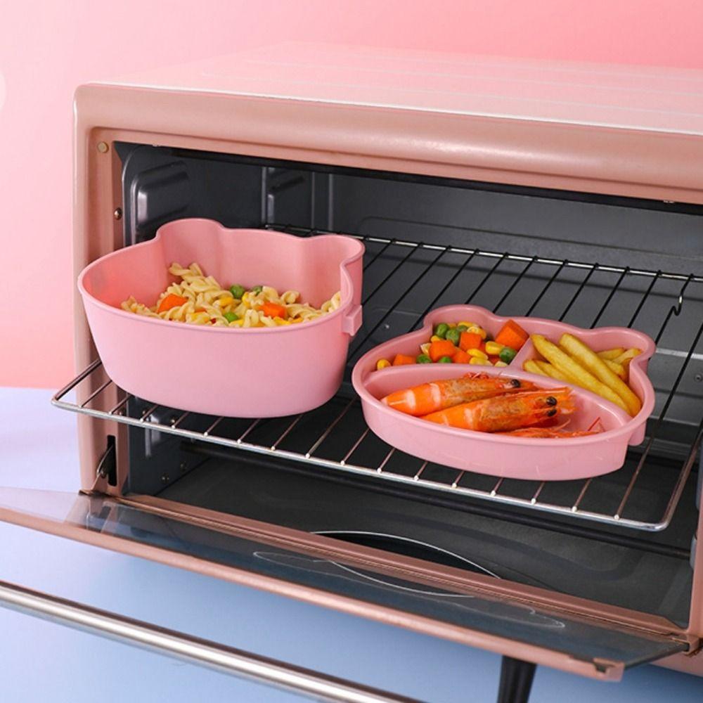 Microwave Safe Double Lunch Box Portable Snacks Storage Container Creative Lunch Container  Camping