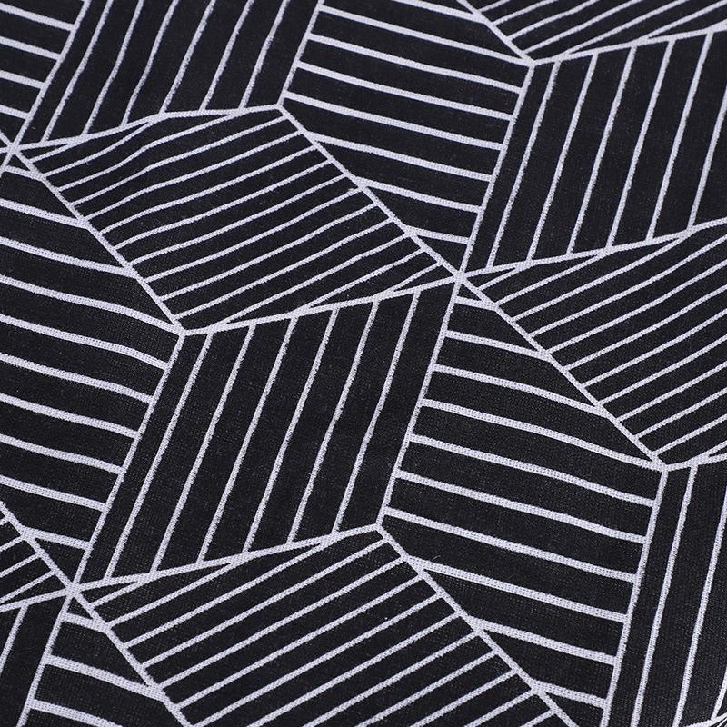 Geometric Burlap Fabric for Fashion, Lining, Sofa, Tablecloths, Curtains, and Pillowcases