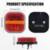 Trailer Tail Light Rear Lamp for Towing Rechargeable High-Intensity Brake Tail Light for Truck Marine Towing RV Trailer