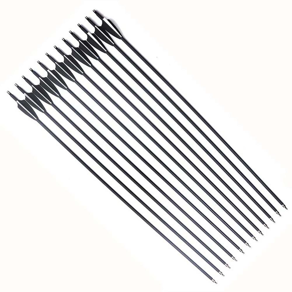 6/36 Stück Gemischte Carbonpfeile 26—32 Zoll Spine 500 Austauschbare Pfeilspitzen für Compound-/Recurvebogen Bogenschießen Jagd 5