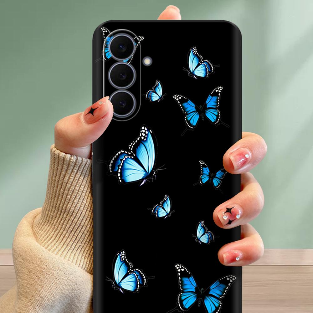 For Samsung Galaxy S25 FE Case Sweet Patterns Soft Liquid Silicone Cover For Samsung S25 FE Phone Cases S25FE Shockproof Fudnas
